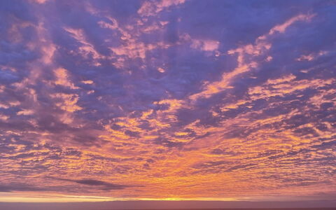 Alyssa - 300M from the Sea: Himmel, Wolke, Blau, Afterglow, Horizont, Orange, Sonnenuntergang, Dämmerung, Schönheit, Morgenröte