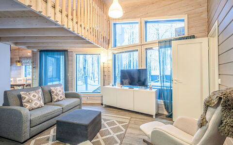 Villa Rukan Kesäniemi: Holz, Interior Design, Decke, Flooring, Zuhause, Fussboden, Zimmer, Möbel, Wohnzimmer, Wohnung