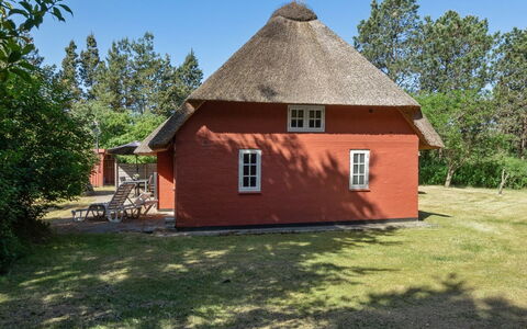 Gudmund - 3.9Km from the Sea: Hütte, Garten, Abstellgleis, Gartenbauten, Schatten, Garten, Hinterhof, Rasen, Bauernhaus, Landscaping