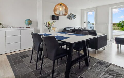 Femja - 2.3Km from the Sea: Möbel, Interior Design, Flooring, Fussboden, Tabelle, Stuhl, Esszimmer, Holz, Light Fixture, Holzboden