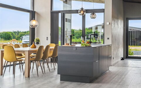 Anelle - 500M from the Sea: Flooring, Interior Design, Möbel, Fussboden, Küche, Countertop, Light Fixture, Stuhl, Holzboden, Decke