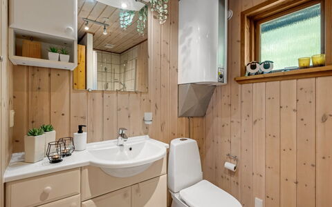 Engeline - 300M to the Fjord: Bad Sink, Armatur, Holz, Sinken, Interior Design, Flooring, Fussboden, Badezimmerschrank, Badezimmer, Zapfhahn