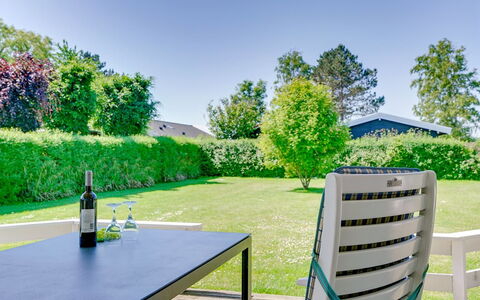 Maybritt - 100M from the Sea: Blau, Strauch, Hütte, Ground, Garten, Estate, Schatten, Landscaping, Bauernhaus, Eco Hotel