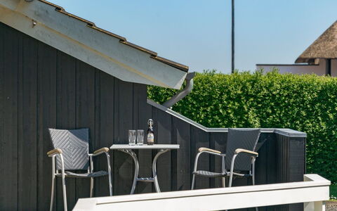 Maybritt - 100M from the Sea: Blau, Strauch, Hütte, Ground, Garten, Estate, Schatten, Landscaping, Bauernhaus, Eco Hotel