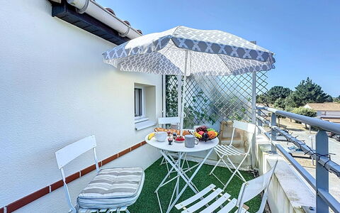 Pornic 200: Möbel, Gartenmöbel, Stuhl, Tisch Im Freien, Schatten, Balkon, Klappstuhl, Terrasse, Kaffetisch, Regenschirm