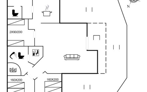 Chermeine - 1.2Km to the Fjord: Haus, Hütte, Dach, Gartenbauten, Schatten, Schuppen, Hinterhof, Gartenmöbel, Garten, Rasen