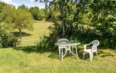 Elisabetha - 16Km from the Sea: Baum, Gras, Grün, Möbel, Wiese, Strauch, Sommer, Garten, Gartenmöbel, Grundstueck