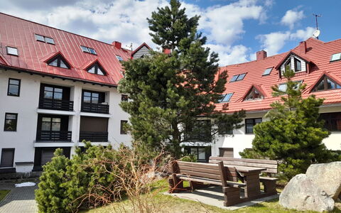 Nový Svět 562: Pflanze, Wolke, Himmel, Gebäude, Fenster, Außenbank, Grundstueck, Gras, Urban Design, Haus