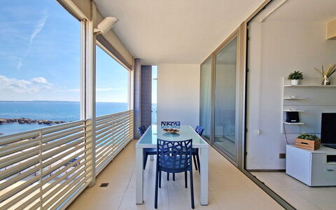 Suite Le Vele: Wohnung, Fussboden, Meer, Ozean, Balkon, Schatten, Hotel, Penthouse, Resort
