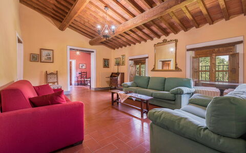 Fonte Nuova - Badia Agnano, Toscana: Möbel, Couch, Tabelle, Komfort, Flooring, Fenster, Die Architektur, Bilderrahmen, Wohnzimmer, Fussboden