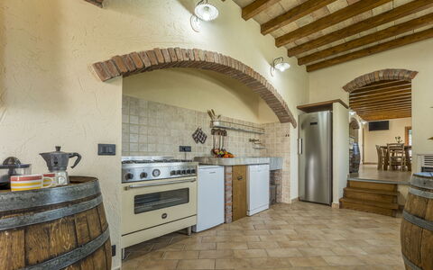 Casa Aurora - Recco, Liguria: Eigentum, Countertop, Cabinetry, Küchengerät, Küche, Herd, Holz, Interior Design, Haushaltsgerät, Die Architektur