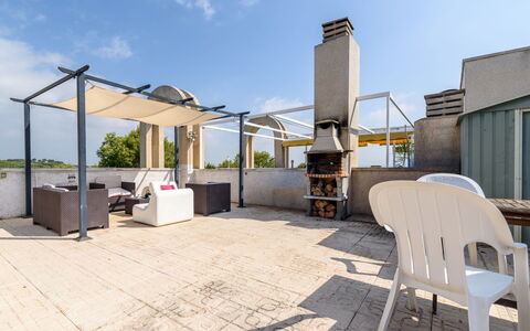 Uolas: Gartenmöbel, Schatten, Stuhl, Zimmerpflanze, Outdoor Struktur, Terrasse, Aluminium, Balkon, Hof