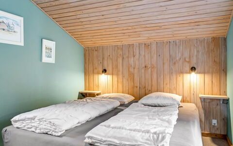 Valda - 1.5Km from the Sea: Bett, Interior Design, Schlafzimmer, Bettdecke, Bedding, Fussboden, Flooring, Holz, Decke, Möbel