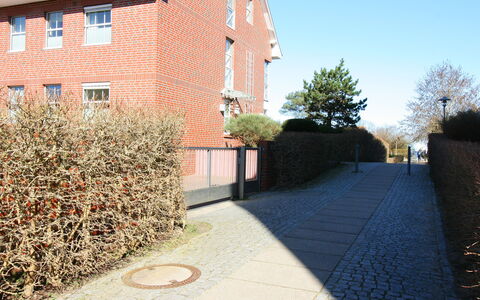 Morgensonne: Eigentum, Pflanze, Himmel, Fenster, Gebäude, Strassenbelag, Backstein, Mauerwerk, Asphalt, Baum