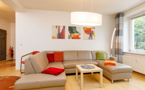 Zinnowitz 103: Couch, Möbel, Fenster, Komfort, Holz, Orange, Interior Design, Flooring, Wohnzimmer, Studio Couch