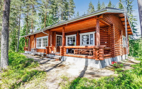 Itälahti: Holz, Hütte, Blockhaus, Lärche, Wald, Gartenbauten, Abstellgleis, Hartholz