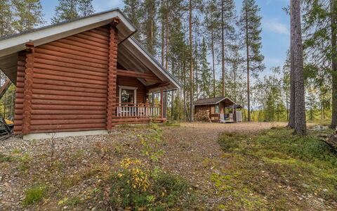 Kuukkelin Tupa 1: Holz, Hütte, Blockhaus, Abstellgleis, Grundstueck, Zuhause, Gartenbauten, Schuppen, Lärche