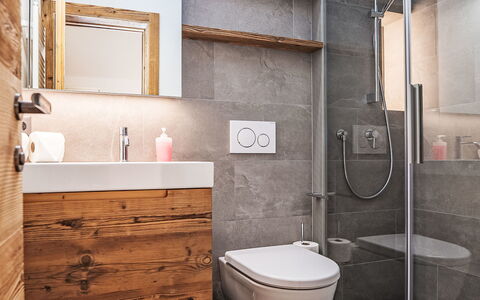 Pontresina 15: Armatur, Badezimmer, Flooring, Toilleten Sitz, Toilette, Interior Design, Fussboden, Sinken, Zapfhahn, Badezimmerschrank