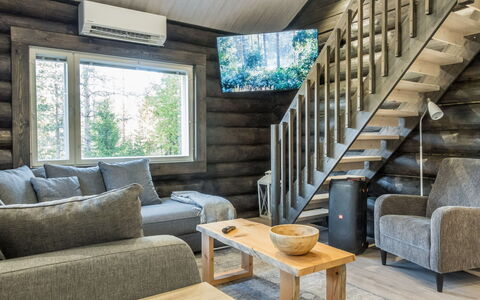 Vaaranpää: Holz, Flooring, Zuhause, Hartholz, Wohnzimmer, Hütte, Planke, Couch, Holzboden, Holzbeize
