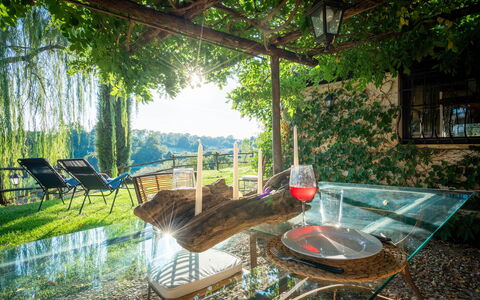 Casale Delle Papere, Pool, Romantic Holiday In Nep: Pflanze, Gebäude, Fenster, Holz, Baum, Schatten, Stuhl, Gartenmöbel, Freizeit, Natürliche Landschaft