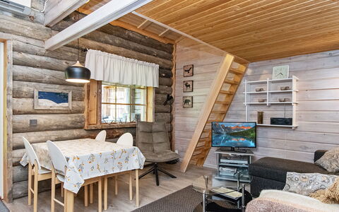 Pökkömaja B: Holz, Hütte, Blockhaus, Wald, Schuppen, Gartenbauten, Lärche, Wald, Holzbeize