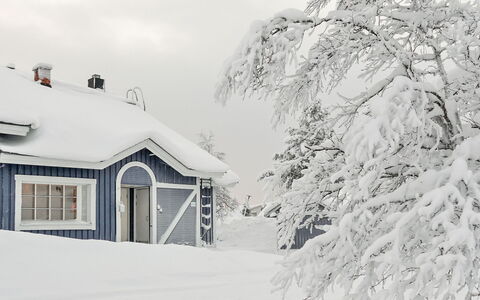 Sinitaivas: Holz, Schnee, Winter, Hütte, Einfrieren, Zuhause, Blockhaus, Lärche, Abstellgleis