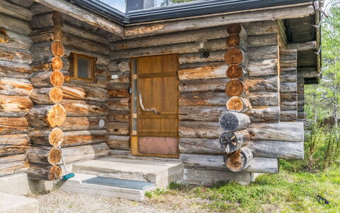Vasamooli 5: Holz, Hütte, Blockhaus, Wald, Schuppen, Gartenbauten, Lärche, Wald, Holzbeize