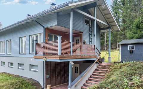 Vuokatin Tähti: Holz, Haus, Zuhause, Hütte, Abstellgleis, Dach, Veranda, Treppe, Tür, Steigung