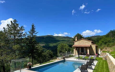 Villa Luana: Schwimmbad, Freizeit, Resort, Gebirge, Eco Hotel, Gartenmöbel, Flagstone, Bauernhaus, Estate, Landscaping