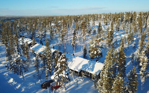 Tunturikoivu A2: Holz, Schnee, Winter, Hütte, Einfrieren, Zuhause, Blockhaus, Lärche, Abstellgleis