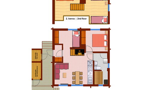 Tunturikoivu A2: Holz, Schnee, Winter, Hütte, Einfrieren, Zuhause, Blockhaus, Lärche, Abstellgleis