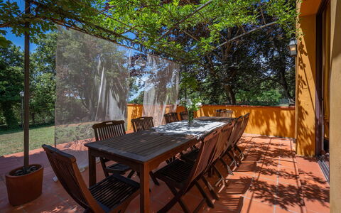 Tenuta De Paoli - Chianni, Pool, Wifi, Privacy, To: Tabelle, Möbel, Baum, Holz, Stuhl, Tisch Im Freien, Pflanze, Gartenmöbel, Schatten, Freizeit