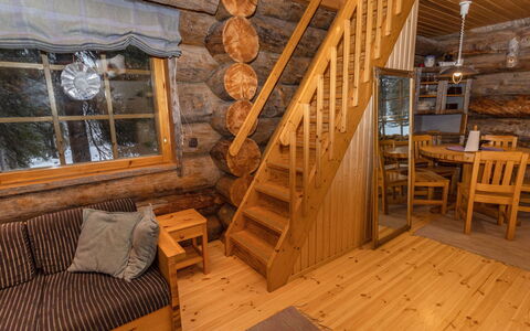 Aurinko-Ruka C6: Schnee, Winter, Holz, Hütte, Haus, Dach, Hütte, Zuhause, Einfrieren, Blockhaus