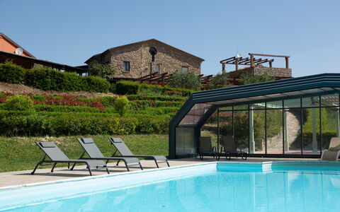 Villa Trivigno: Schatten, Markise, Schwimmbad