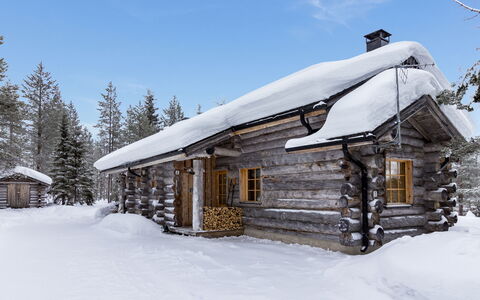Kelovalta 1B: Schnee, Winter, Holz, Ast, Dach, Haus, Hütte, Zuhause, Einfrieren, Blockhaus