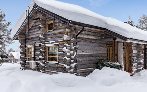 Kelovalta 1B: Holz, Schnee, Winter, Haus, Hütte, Zuhause, Dach, Abstellgleis, Die Architektur, Blockhaus