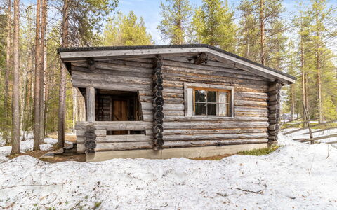 Kelomökki 2: Holz, Hütte, Blockhaus, Schuppen, Hütte, Winter, Hütte, Gartenbauten