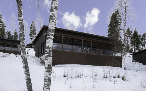 Villa Koivu: Schnee, Winter, Holz, Hütte, Haus, Dach, Hütte, Zuhause, Einfrieren, Blockhaus
