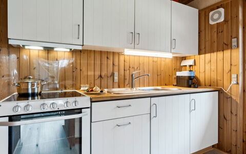 Sofja - 175M to the Fjord: Küche, Küchengerät, Countertop, Holz, Major Appliance, Cabinetry, Interior Design, Sinken, Flooring, Decke