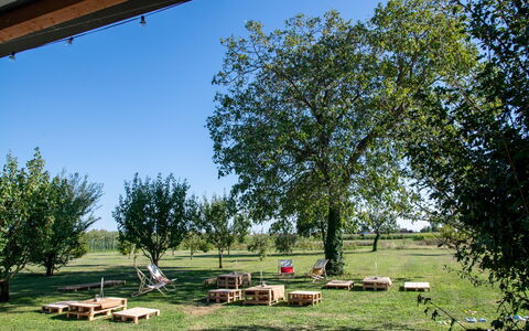 Oasi Casamaras, Brenta River, Wifi, Ac: Pflanze, Himmel, Blatt, Natur, Schatten, Natürliche Landschaft, Baum, Botanik, Vegetation, Grundstueck
