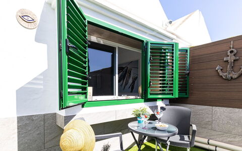 Maspalomas 1060: Gartenmöbel, Stuhl, Schatten, Tisch Im Freien, Balkon, Zimmerpflanze
