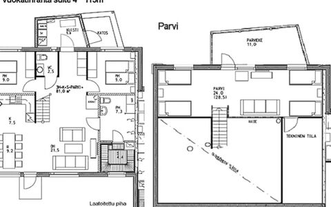 Vuokatinranta Suite 4 C: Möbel, Interior Design, Flooring, Fussboden, Tabelle, Decke, Küche & Esszimmer Tisch, Beleuchtung, Stuhl, Zuhause