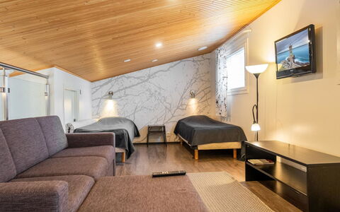 Vuokatinranta Suite 4 a: Dach, Strauch, Haus, Zuhause, Hütte, Grundstueck, Ground, Garten, Estate