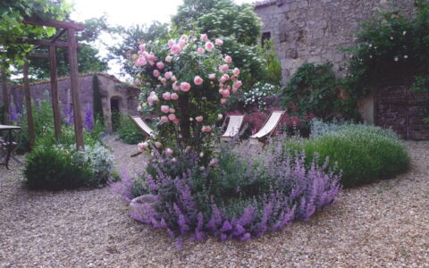 Casa Di Pietro In Vivo D'orcia, Pool: Blume, Strauch, Garten, Rosa, Ground, Lila, Blühende Pflanze, Landscaping, Garten, Hinterhof