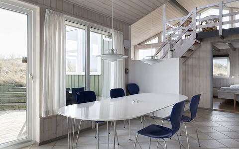 Merta - 150M from the Sea: Interior Design, Flooring, Möbel, Fussboden, Decke, Küche & Esszimmer Tisch, Esszimmer, Stuhl, Light Fixture