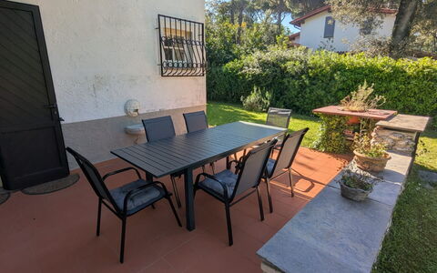Villa Maddalena: Möbel, Gartenmöbel, Tabelle, Stuhl, Tisch Im Freien, Hinterhof, Garten, Schatten, Küche & Esszimmer Tisch, Kaffetisch