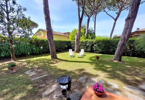 Casa La Pineta: Pflanze, Eigentum, Himmel, Blumentopf, Botanik, Baum, Gebäude, Wolke, Gras, Arecales