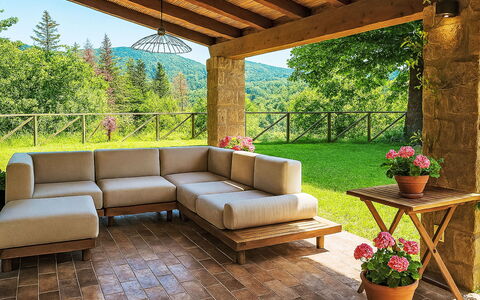 Fanny: Möbel, Holz, Gartenmöbel, Flooring, Tabelle, Garten, Tisch Im Freien, Couch, Stuhl