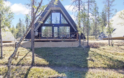 Kota Villa C: Holz, Hütte, Blockhaus, Wald, Schuppen, Gartenbauten, Lärche, Wald, Holzbeize