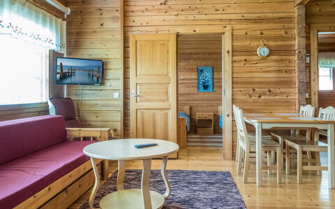 Mansikkaranta 1: Holz, Winter, Schnee, Zuhause, Hütte, Einfrieren, Abstellgleis, Blockhaus, Eis